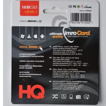 Pamätová karta Imro microSD 128GB s adaptérom 