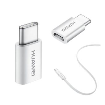 Adaptér Huawei AP52 Micro-USB na USB- C biely