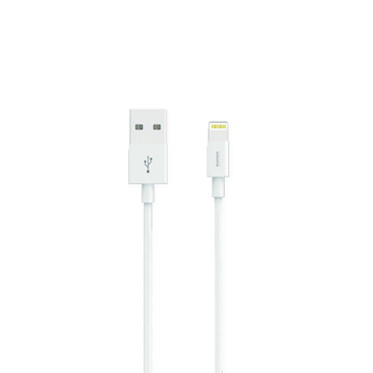USB kábel MFI Madsen Lene 300 pre Apple iPhone biely