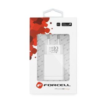 Sieťová nabíjačka Forcell USB 2,4 A Quick Charge 3.0 18 W biela