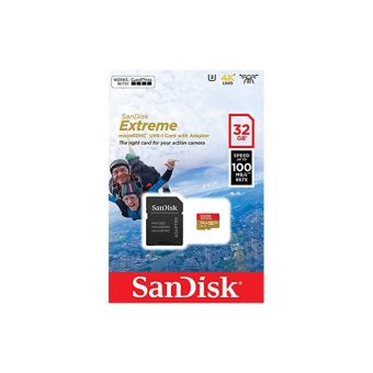 SanDisk Extreme microSDHC 32GB 100/60 MB/s UHS-I U3 + adaptér