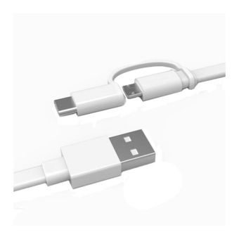 Micro USB kábel s redukciou na USB typ-C Huawei AP55 biely