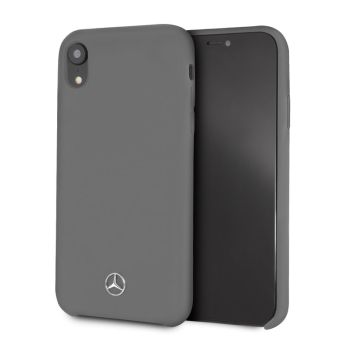 MEHCI61SILGR Mercedes Silicon Fiber Case Lining Grey pro iPhone XR