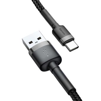 Kábel Baseus Cafule USB typ-C 0.5 m čierno-sivý