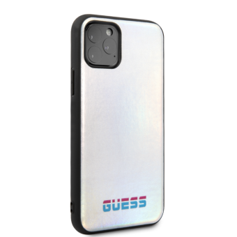 GUHCN58BLD Guess Iridescent Zadní Kryt pro iPhone 11 Pro Silver (EU Blister)