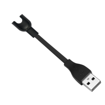 Nabíjací kábel na Xiaomi MiBand 2 Tactical USB čierny 