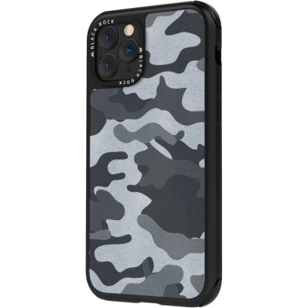 Odolné puzdro na Apple iPhone 11 Black Rock Robust Real Leather Camouflage sivé