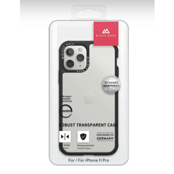 Odolné puzdro na Apple iPhone 11 Pro Black Rock Robust Transparent čierne