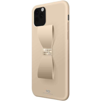 Plastové puzdro na Apple iPhone 11 Pro White Diamonds Bow zlaté