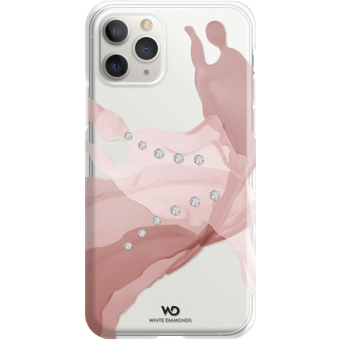 Plastové puzdro na Apple iPhone 11 Pro White Diamonds Liquids ružovo-zlaté