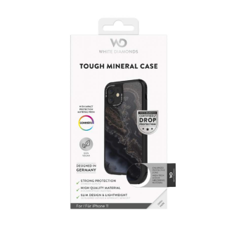 Odolné puzdro na Apple iPhone 11 Pro White Diamonds Tough Mineral čierne