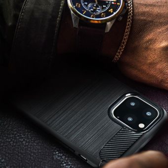 Silikónové puzdro pre Samsung Galaxy Note 20 N980 Carbon Lux TPU čierne