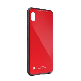 Plastové puzdro na Samsung Galaxy A21s Glass červené