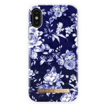 Plastové puzdro iDeal of Sweden na Apple iPhone X/XS Sailor blue bloom