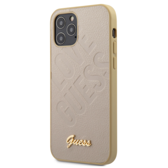 GUHCP12SPUILGLG Guess Iridescent Love Zadní Kryt pro iPhone 12 mini 5.4 Gold