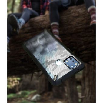 Plastové puzdro Ringke Fusion X pre Samsung Galaxy A21s čierne