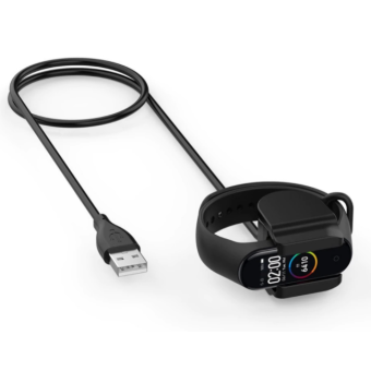 Nabíjací kábel na Xiaomi Mi Band 4 Tactical USB čierny