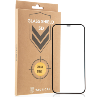 Tvrdené sklo Tactical Shield 5D na iPhone 12 Pro Max čierne