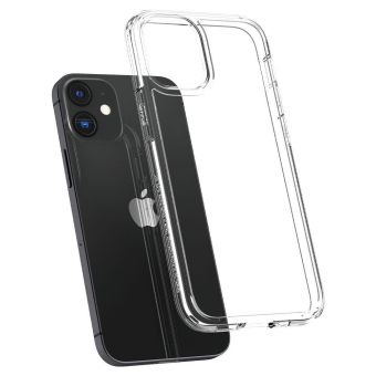 Plastové puzdro pre iPhone 12 Mini SPIGEN Ultra Hybrid transparentné