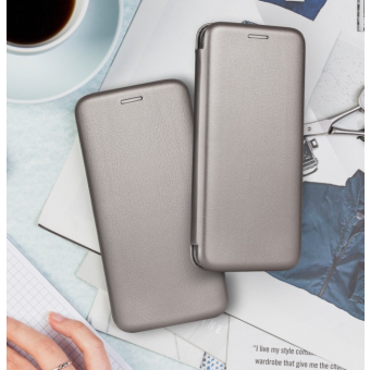 Diárové puzdro na Samsung Galaxy A42 5G Forcell Elegance sivé