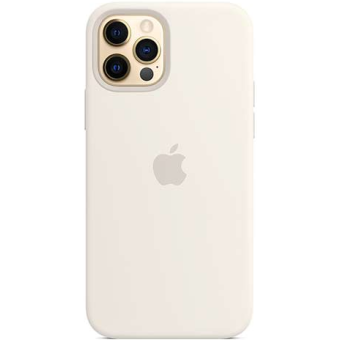 Silikónové puzdro Apple na Apple iPhone 12/12 Pro MHL53ZM/A Silicone Case with MagSafe White