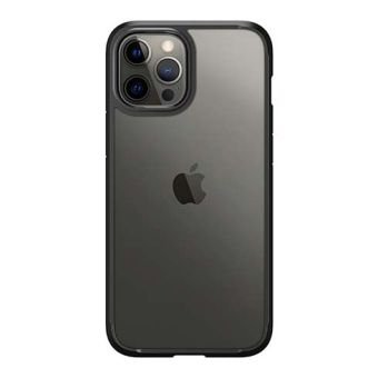 Silikónový kryt Apple iPhone 12/12 Pro Spigen Ultra Hybrid Matte Black