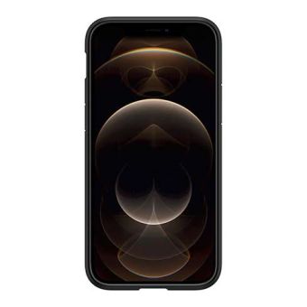 Silikónový kryt Apple iPhone 12/12 Pro Spigen Ultra Hybrid Matte Black