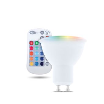 Smart žiarovka  Forever svetlo LED Bulb GU10 RGB + White 5W + RC Forever Light