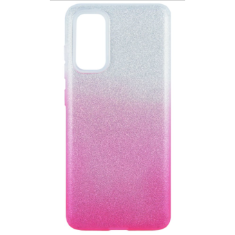 Silikónové puzdro na Samsung Galaxy S20 G980 Shine Bling transparentno-ružové