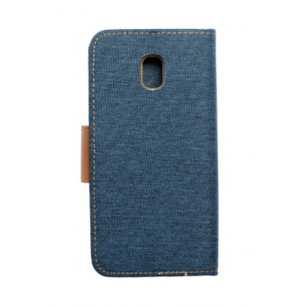 Diárové puzdro na Samsung Galaxy A12 A125 Canvas Book tmavo-modré