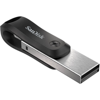 SanDisk iXpand Go, 64 GB, USB 3.0, Lightning, čierno-strieborný