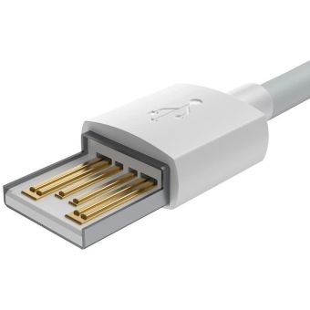 Kábel Baseus Wisdom USB-A/Lightning 8 Pin, 1,5m, 2.4A biely (2ks)
