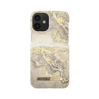 Plastové puzdro na Apple iPhone 12/12 Pro iDeal of Sweden Sparkle Greige Marble