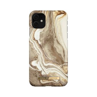 Plastové puzdro na Apple iPhone 11/XR iDeal of Sweden Golden Sand Marble