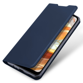 Diárové puzdro na Samsung Galaxy A72/A72 5G Dux Ducis Skin X modré