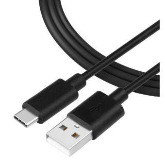 Kábel Tactical Smooth Thread USB-A/USB-C 0.3 m čierny