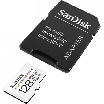Pamäťová karta SanDisk High Endurance microSDXC 128 GB 100 MB/s/40 MB/s + adaptér
