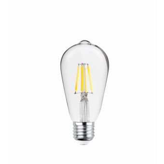 LED žiarovka Forever Light Filament E27 ST64 4W 230V 2700K 470lm COG transparentná