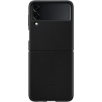 Kožené puzdro Samsung na Samsung Galaxy Z Flip3 5G F711 EF-VF711LBE Leather čierne