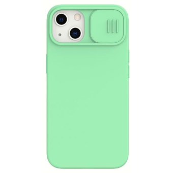 Silikónové puzdro na Apple iPhone 13 Pro Max Nillkin CamShield Silky zelené