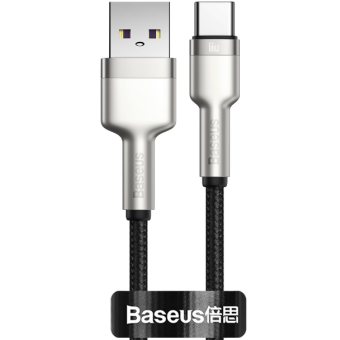 Kábel Baseus Cafule CAKF000001, USB na USB-C 66W, 0,25m, čierny
