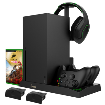 Multifunkčný nabíjací stojan pre Xbox iPega XBX013 čierny
