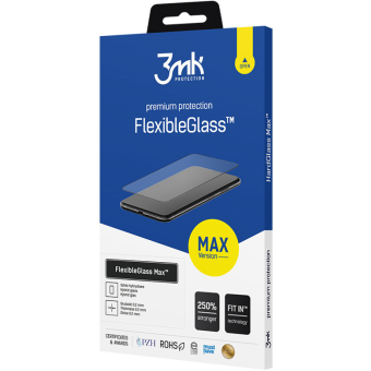 Tvrdené sklo na Apple iPhone 13/13 Pro 3mk Hybrid FlexibleGlass Max čierne