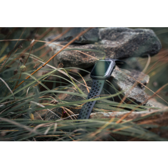 Plastové puzdro na Apple Watch 7, 45mm Tactical Zulu Aramid čierne