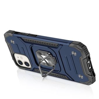 Odolné puzdro na Apple iPhone 12 mini Ring Armor modré