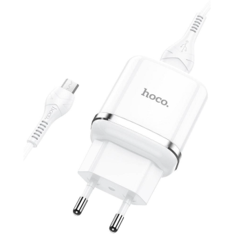Rýchlonabíjačka HOCO N3 USB 3A QC3.0 + micro kábel biela