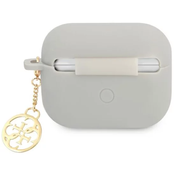 Silikónové puzdro Guess na Apple Airpods Pro GUAPLSC4EG 4G Charm sivé