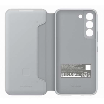 Diárové puzdro Samsung na Samsung Galaxy S22 5G S901 EF-NS901PJE LED View Cover sivé