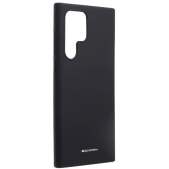 Silikónové puzdro na Samsung Galaxy S22 Ultra 5G Mercury Silicone čierne