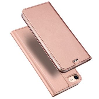 Diárové puzdro na Samsung Galaxy S22 Ultra 5G Dux Ducis Skin Pro ružovo-zlaté